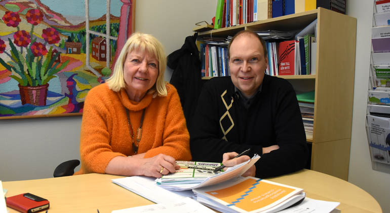 Viveca Lundahl, folkhälsoutvecklare, och Carl-Olov Holmström, näringslivschef.