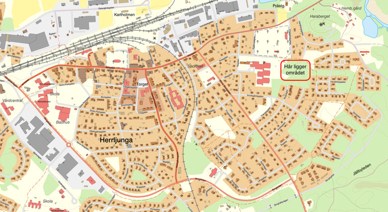 Karta över området Hagen