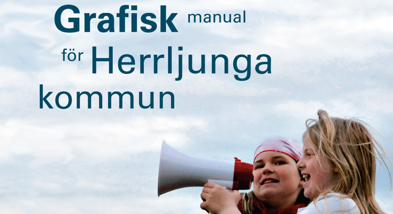 Framsida på Herrljunga kommuns grafiska manual