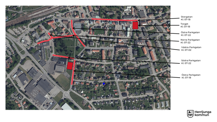 Avspärrningar festivalen