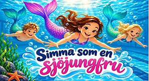 Tecknad bild sjöljungfru